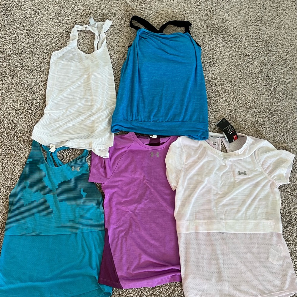 Bundle of 5 Women’s Small Athletic shirts